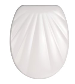 Klozeto dangtis RIDDER Shell, kriauklė, lėto nusileidimo, baltas, duroplastas, 02112101