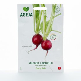 Daržovių sėklos, valgomieji ridikėliai Cherry Belle, ASEJA, 2gr, 25560(2)