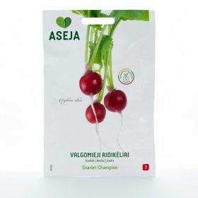 Daržovių sėklos, valgomieji ridikėliai Scarlet Champion, ASEJA, 5gr, 25740(3)