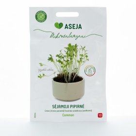 Daržovių sėklos, sėjamoji pipirnė Common, ASEJA mikrožalumynai, 9gr, 080334(10)