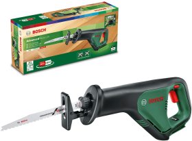Akumuliatorinis tiesinis pjūklas BOSCH Green Solo , be akumuliatoriaus ir kroviklio, 18V Li sistema, svoris 2,5 kg, matmenys 438 x 197 x 102 mm