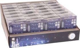 Šviečianti girlianda - užuolaida, su 40 LED, baltos šviesos, 80 cm, IP44