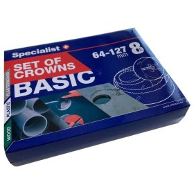 Gręžimo karūnų rinkinys medienai ir gipso kartonui SPECIALIST+, 8 vnt.