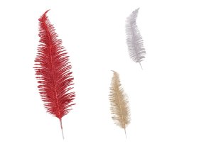 Dekoratyvinė blizganti palmės šakelė, įvairių spalvų, aukštis 38 cm., N