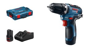 Akumuliatorinis suktuvas BOSCH Professional GSR, 12V-35, 2x3,0 Ah, sukimo momentas 20-35 Nm, 06019H8002