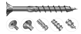 Konstrukciniai sraigtai medienai RAWLPLUG Procut, 6,0 x 140 mm, 30 vnt.