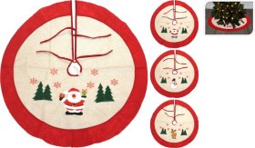 Medžiagininis kilimėlis po eglute, 3-jų dizainų, skersmuo 90 cm., N