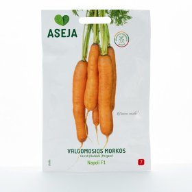 Daržovių sėklos, valgomosios morkos Napoli F1, ASEJA, 0,2gr, 29360(7)