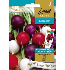 Daržovių sėklos LUCIA ELITE ELN-Ridikėliai valgomieji, riesen von aspern, J, 10 g