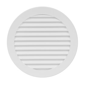 Grotelės EUROPLAST, d125 VR125 Ventiliacinės, plastikinės, baltos