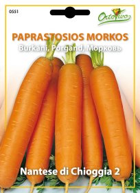 Sėklos, paprastosios morkos HORTUS NANTESE DI CHIOGGIA 2 3 g.