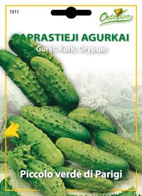 Sėklos, paprastieji agurkai HORTUS PICCOLO VERDE DI PARIGI 2 g.