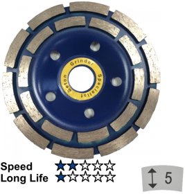 Deimantinė betono šlifavimo lėkštė SPECIALIST+ 125 x 22 mm.