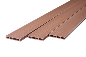 Medienos ir plastiko kompozito terasinė lenta, WPC, Tikmedis C04, 24x146x2300mm, 1 lenta - 0,3358 m2