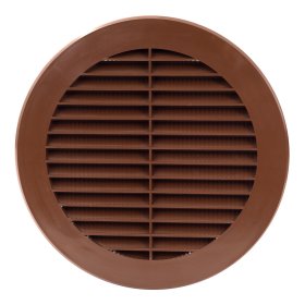 Grotelės EUROPLAST, d150 VR150B Ventiliacinės, plastikinės, rudos