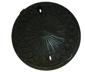 Kanalizacijos dangtis BO-600, d745/640, apvalus, ketaus, apkrova - 12,5 t., svoris 91 kg