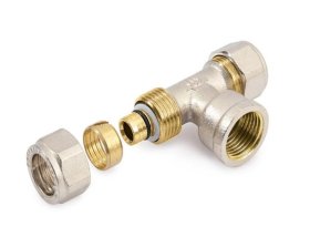 Trišakis GENERALL FITTINGS, d16 x 1/2''x16, užveržiamas/vidinis/užveržiamas 88.04.615