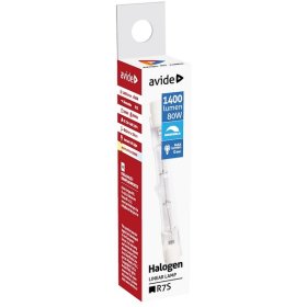 Halogeninė lempa AVIDE Eco At-0413, 80W(=100W), R7s, 78mm, vamzdelis