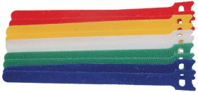 Dirželių rinkinys ELECTRALINE VELCO, 12 x 200 mm, 5 spalvų, 10 vnt.