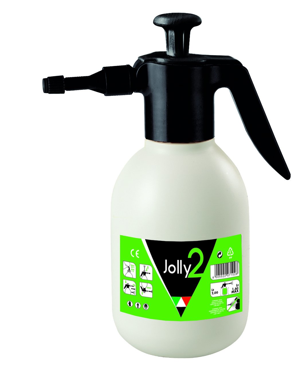 Slėginis purkštuvas JOLLY, su pompa, 2 l.