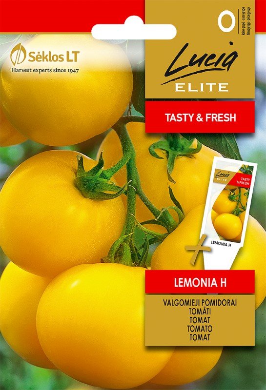 Daržovių sėklos LUCIA ELITE ELN-Pomidorai valgomieji, lemonia H, O, 5 g