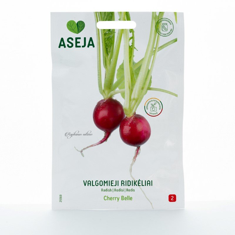 Daržovių sėklos, valgomieji ridikėliai Cherry Belle, ASEJA, 2gr, 25560(2)