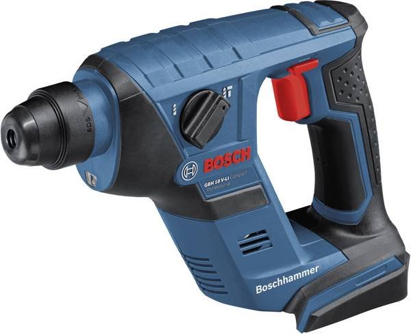 Akumuliatorinis perforatorius BOSCH Professional GBH 18V-LI, COMPACT SDS+, SOLO, 18 V, smūgio energija 1 J, be akumuliatorių ir kroviklio