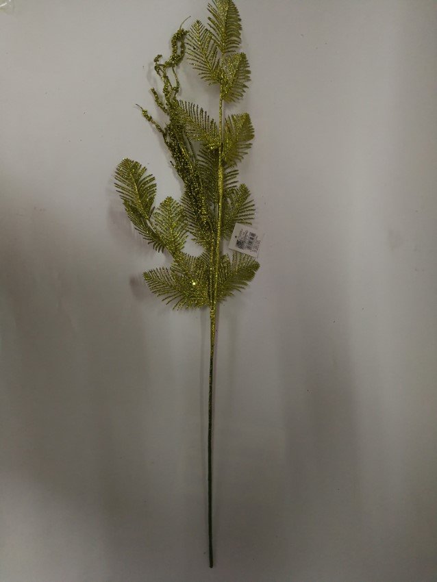 Kalėdinė dekoracija Šakelė, su žaliais burbuliukais, 85 cm