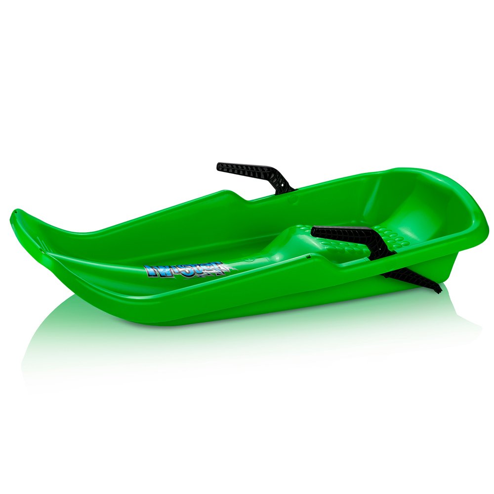 Plastikinės rogutės SNOWSTAR, žalios spalvos