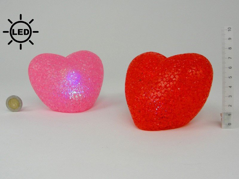 LED lemputė Širdis, 12 x 8 x 8 cm