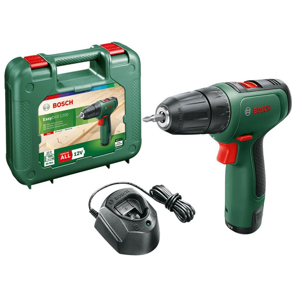 Akumuliatorinis suktuvas BOSCH Green Easy Drill 1200 , 12 V, 1x1,5 Ah