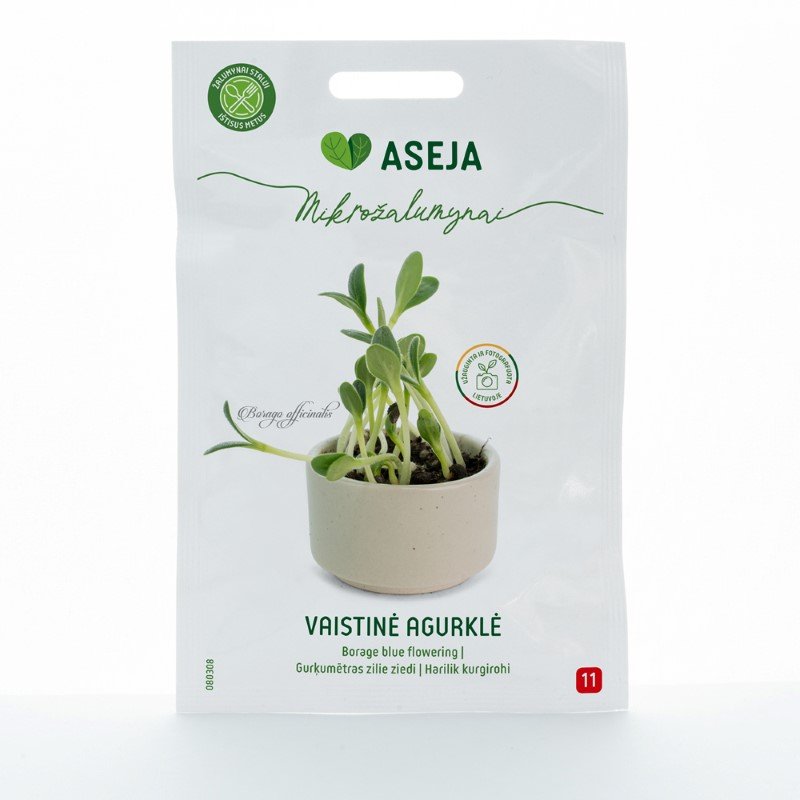 Prieskonių sėklos, vaistinė agurklė, ASEJA mikrožalumynai, 5gr, 080308(11)