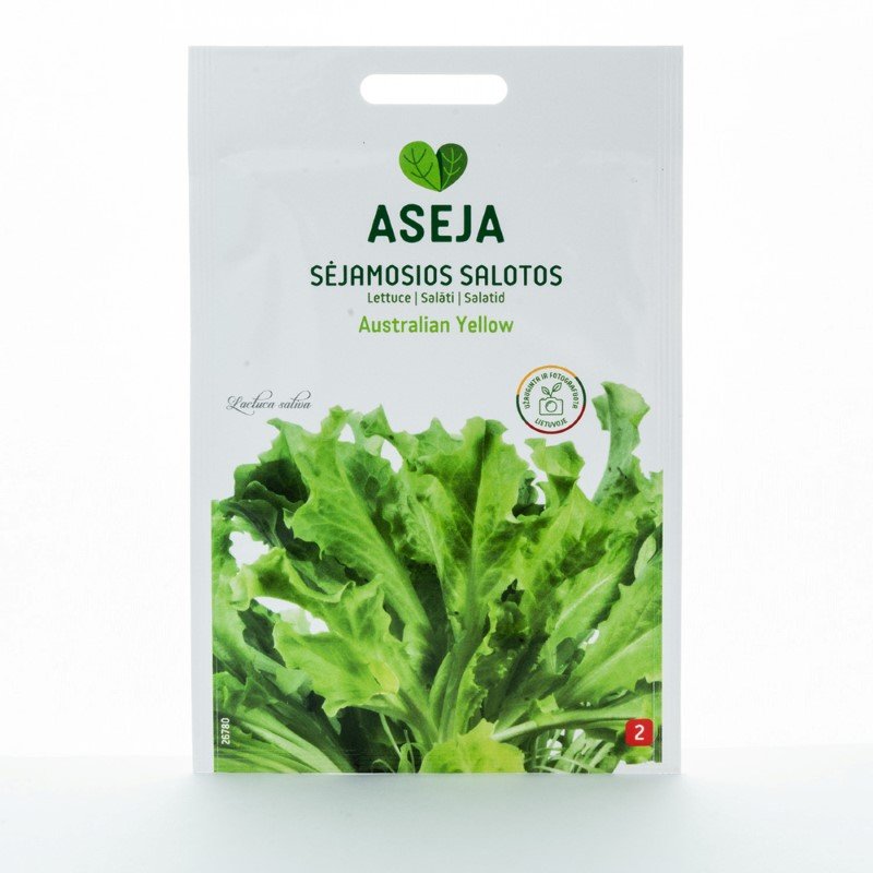 Daržovių sėklos, sėjamosios Salotos Australian Yellow, ASEJA, 1,5gr, 26780(2)