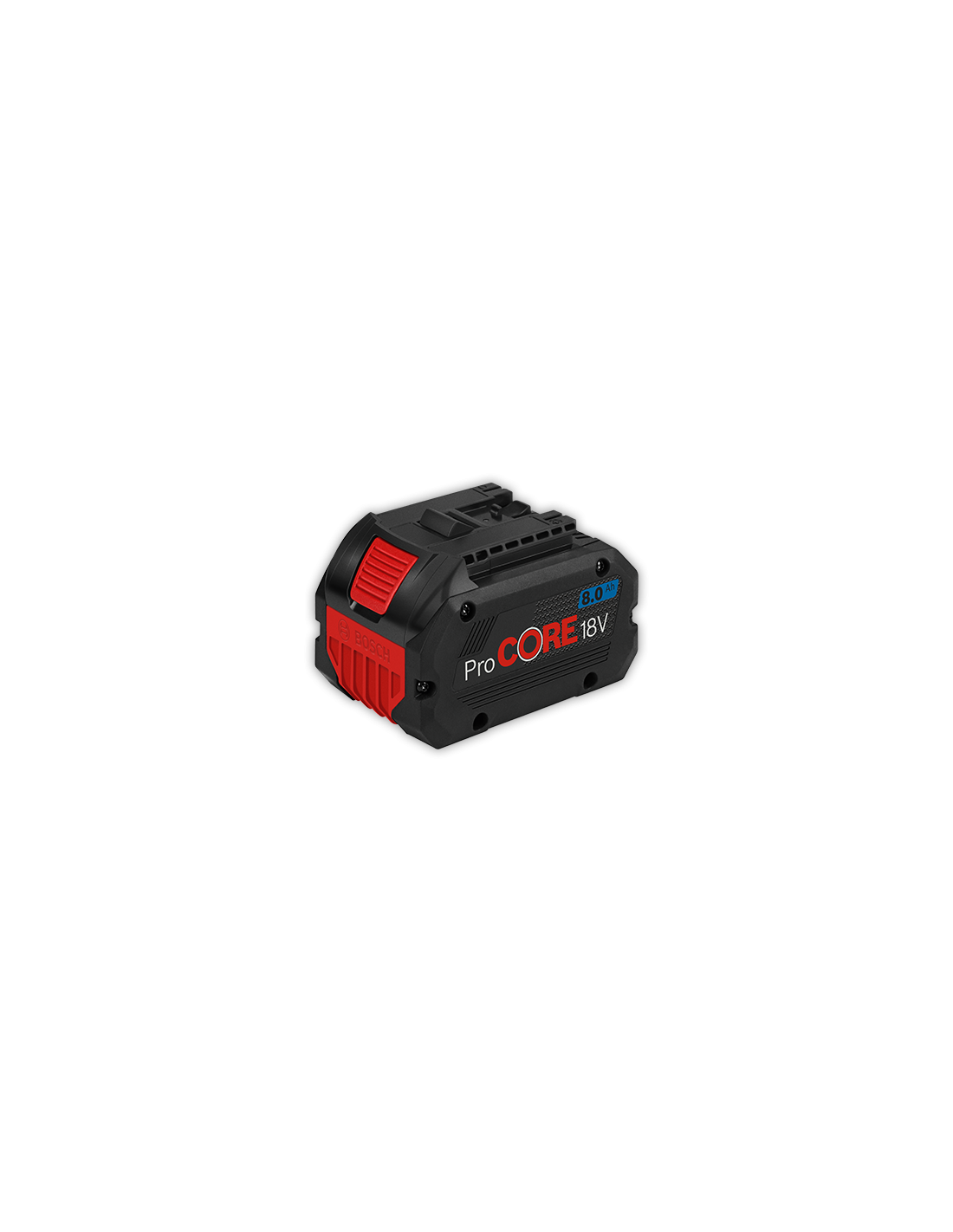 Akumuliatorius BOSCH Professional GBA 18V 8.0Ah ProCORE18V , ilgai veikiantis akumuliatorius, prilygstantis 1800 W laidinio įrenginio galiai, įtampa 18V , talpa 8Ah