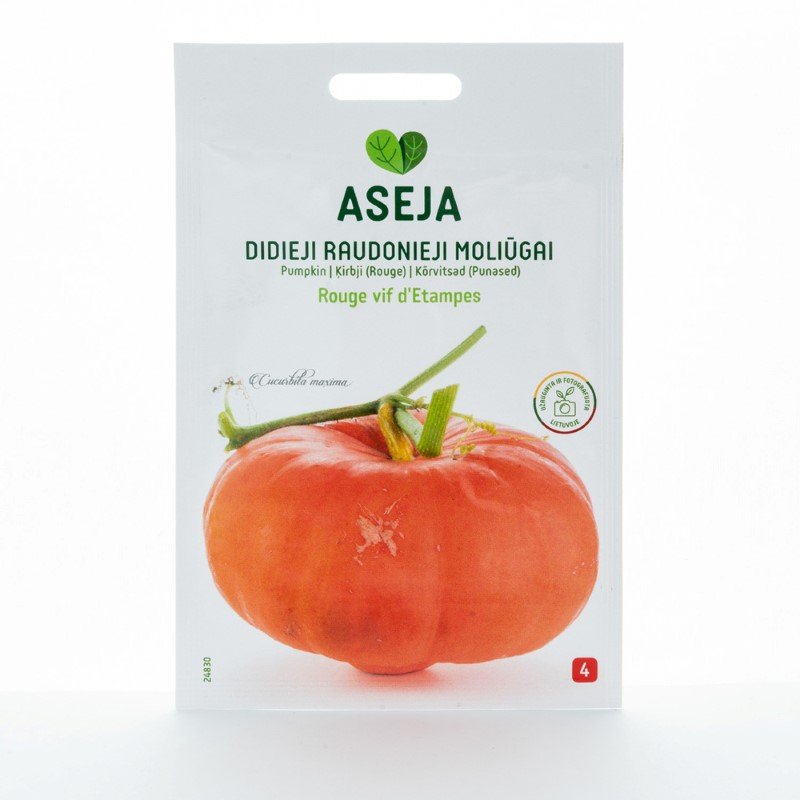 Daržovių sėklos, didieji raudonieji moliūgai Rouge vif d'Etampes, ASEJA, 2gr, 24830(4)