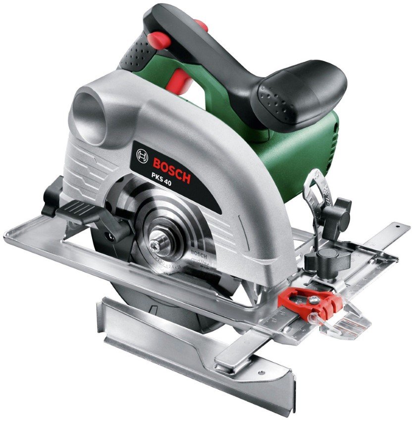 Elektrinis diskinis pjūklas BOSCH Green PKS 40 , galia 850 W, 40 mm, 130 x 20 mm, 2,6 kg