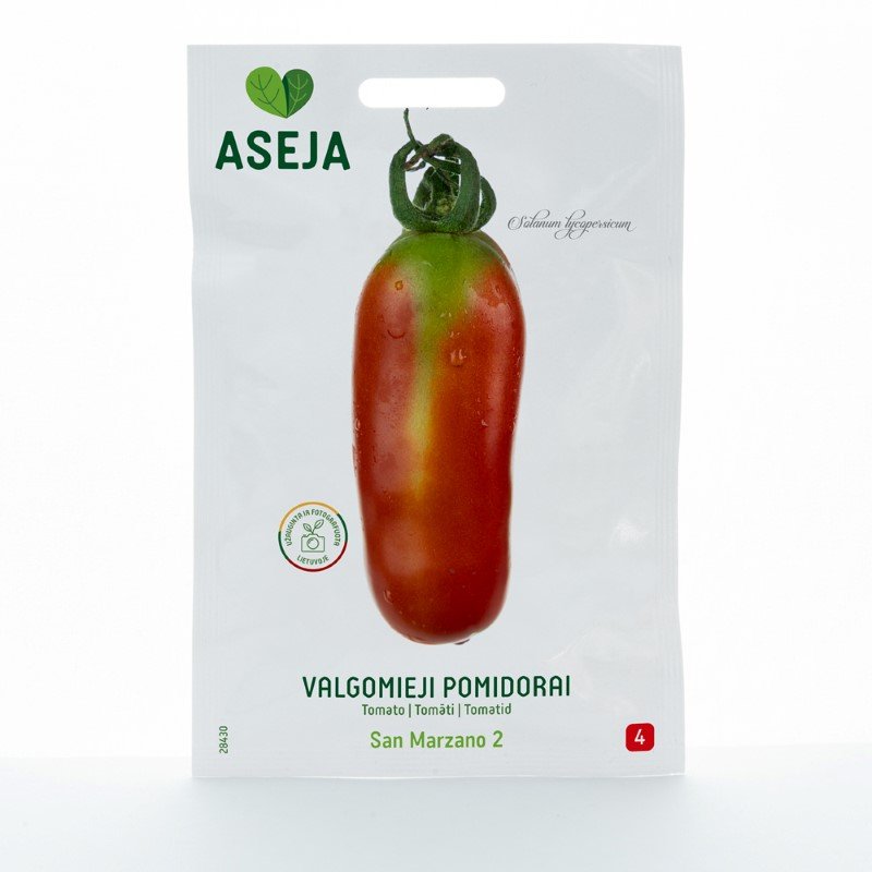 Daržovių sėklos, valgomieji pomidorai San Marzano 2, ASEJA, 0,3gr, 28430(4)