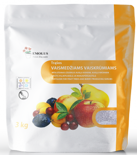 Trąšos vaismedžiams ir vaiskrūmiams  NPK 14-14-21 (10441), 3 kg.