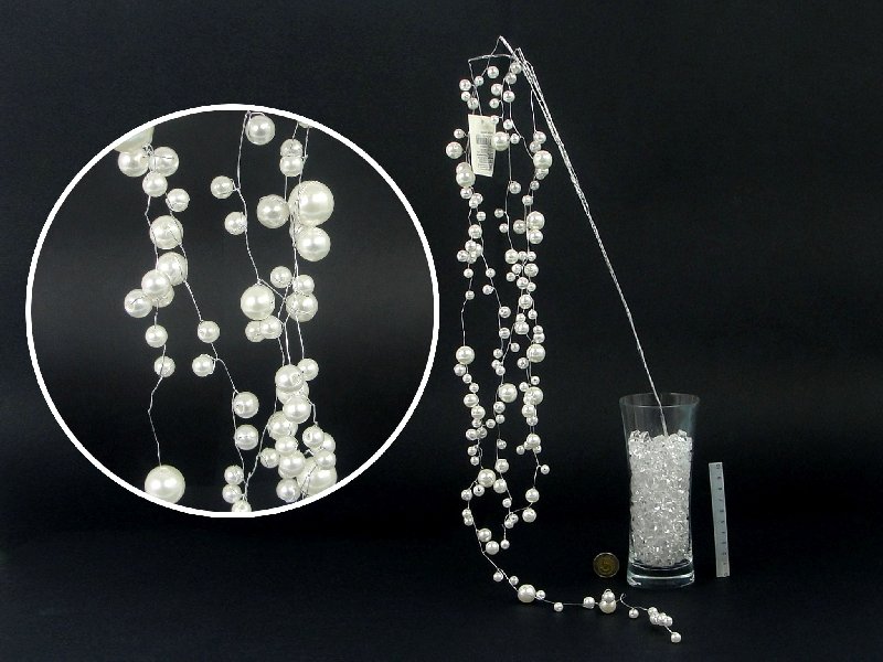 Kalėdinė dekoracija Šakelė, su perlais, 110 cm