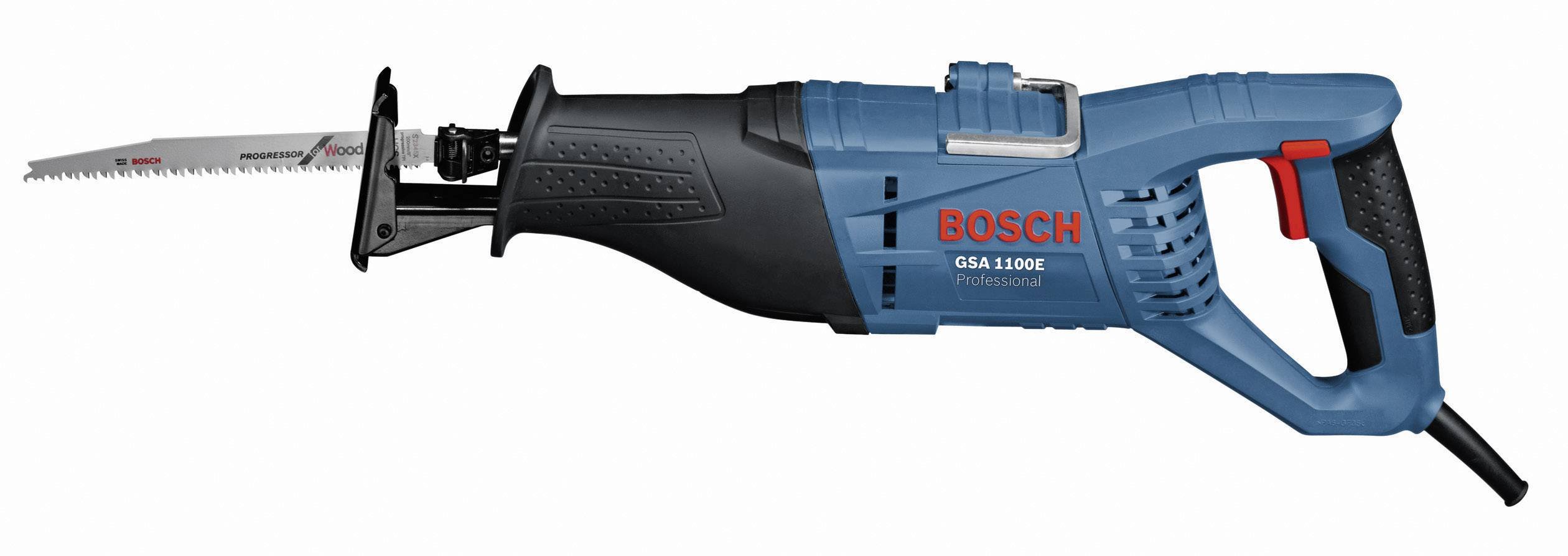 Elektrinis tiesinis pjūklas BOSCH Professional GSA 1100 E , galia 1100 W, pjūklelio eigos ilgis 28 mm, medienoje 230 mm