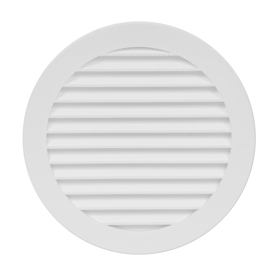Grotelės EUROPLAST, d125  VR125 Ventiliacinės, plastikinės, baltos